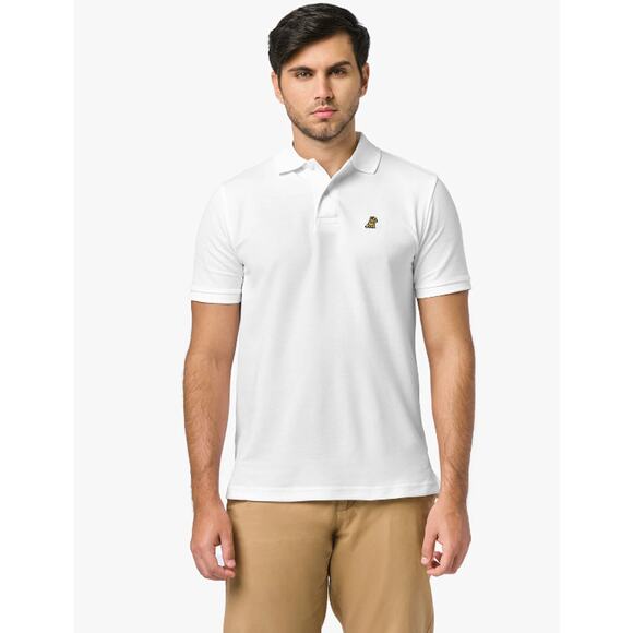 James Bark Men's Regular Fit Polo Shirt XXXL White Pima Cotton Embroidered NWT - Picture 1 of 11